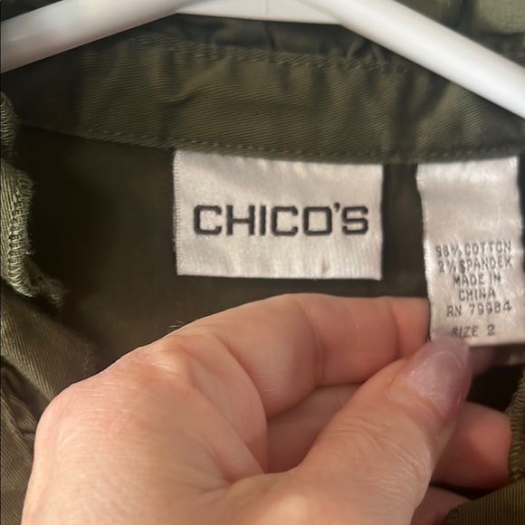Chico's Olive Green Women's Vest - Picture 3 of 4